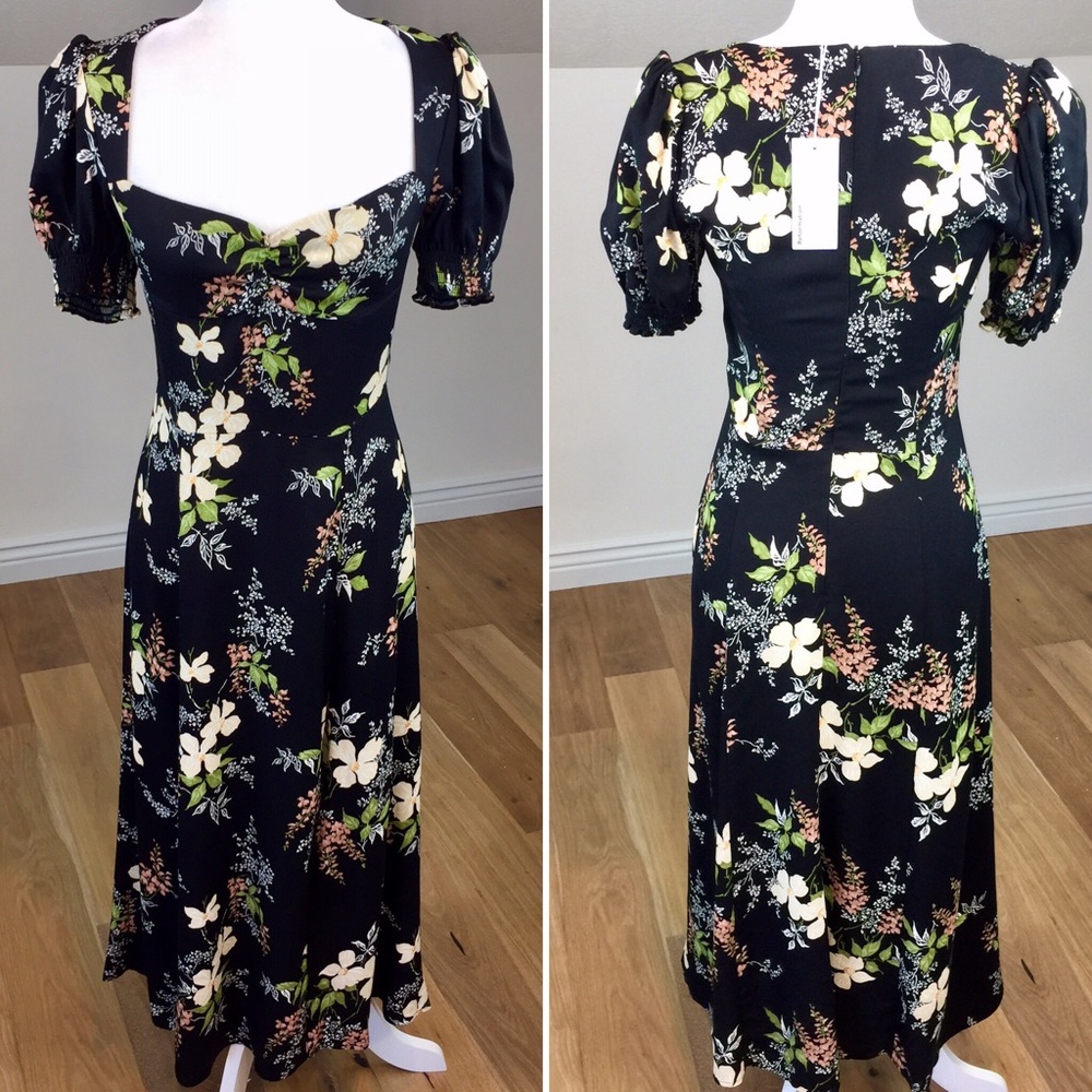 Reformation Lacey Midi Dress in Isabella - Picture 4 of 8